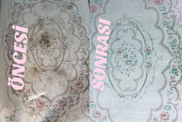 Bağlarbaşı halı yıkama öncesi ve sonrası
